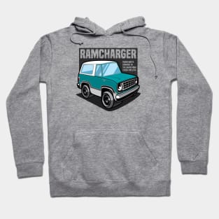 Turquoise Ramcharger (White-Based) - 1974 Hoodie